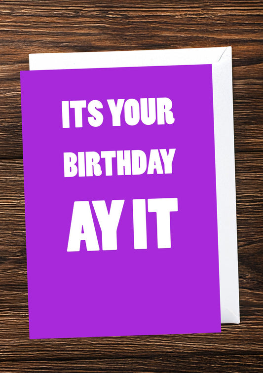 Birthday card for a Birmingham or Black Country colleague or friend