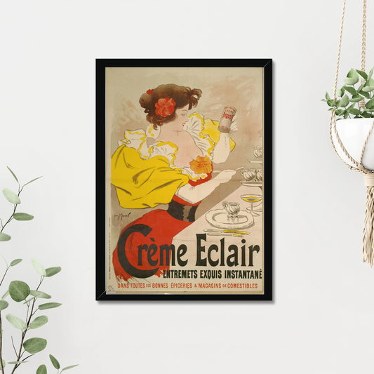 Creme Eclair - vintage wall art poster