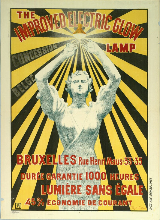 Improved Electric Glow - vintage wall art poster