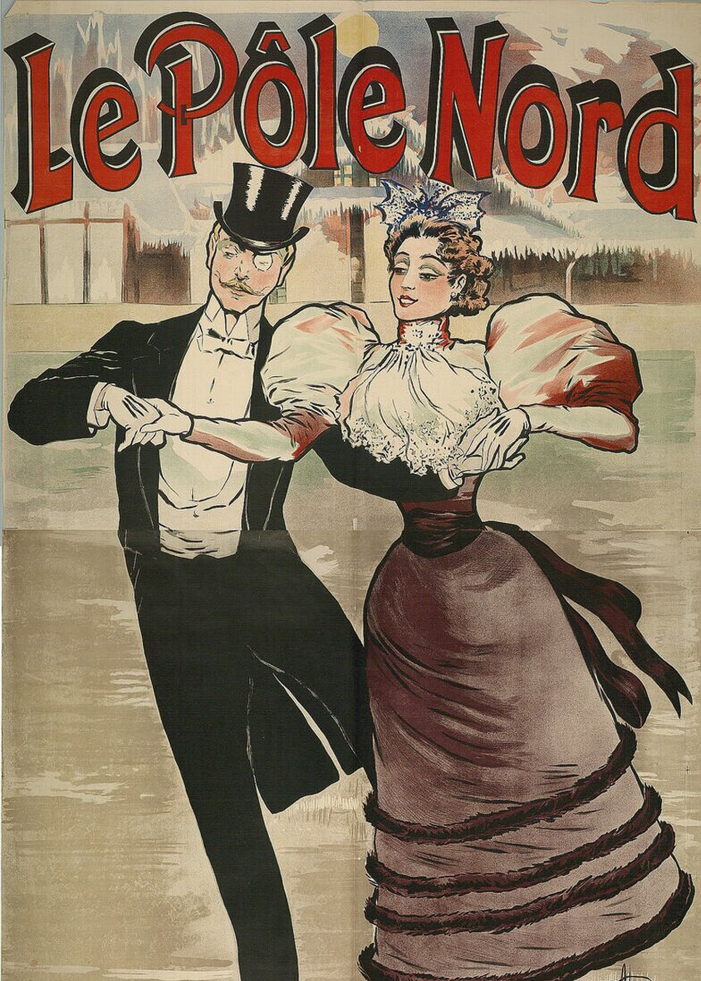 Le Pole Nord - vintage wall art poster