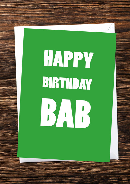 Humorous birmingham / black country birthday card