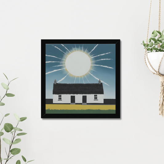 'Summer' - Contemporary Wall Art Featuring British Cottage Architecture